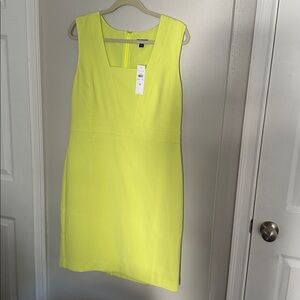 Ann Taylor Lemon Yellow Dress